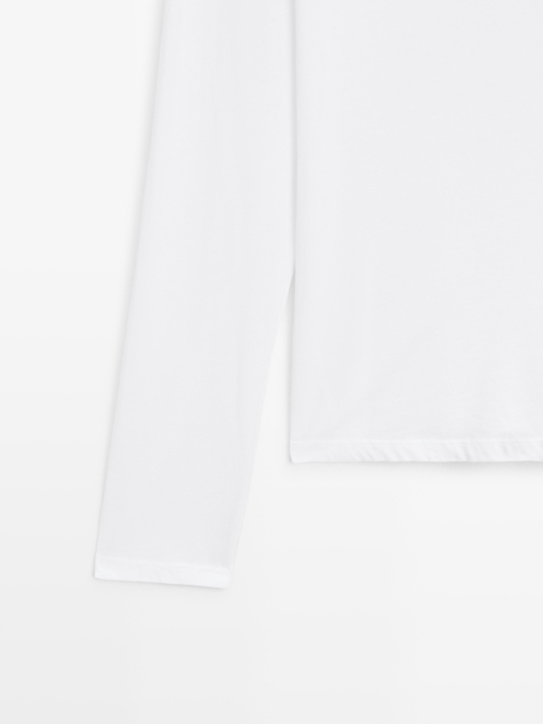 T-shirt col bateau 100 % coton